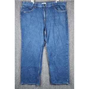 Blue Mountain Straight Leg Jeans Mens 44x32 Blue Rugged Denim Workwear Pants